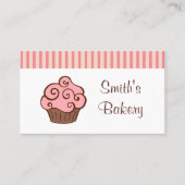 Aangepaste Cupcake-Visitekaartjes Visitekaartje (Voorkant)