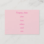 Aangepaste Cupcake-Visitekaartjes Visitekaartje (Achterkant)