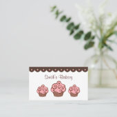 Aangepaste Cupcake Zakelijke Kaarten Visitekaartje (Staand voorkant)