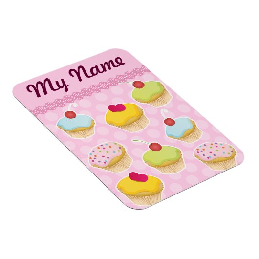 Aangepaste cupcakes magneet (Rechterzijde)