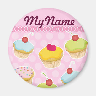 Aangepaste cupcakes magneet