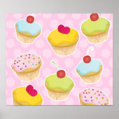 Aangepaste cupcakes poster (Voorkant)
