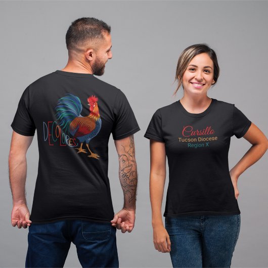 Aangepaste Cursillo Decolores met Bisdom & Regio T-shirt