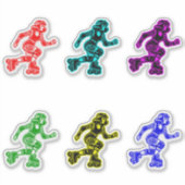 Aangepaste-Cut Vinyl Sticker: Roller Girl Sticker (Voorkant)