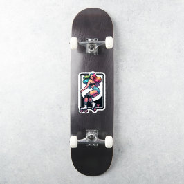 Aangepaste-Cut Vinyl Sticker: Roller Girl Sticker