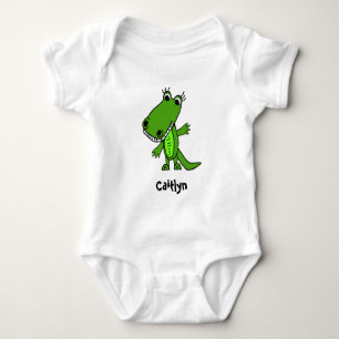 Aangepaste Cute Alligator Gal Cartoon Romper