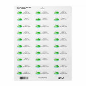 Aangepaste Cute Baby Turtle Cartoon Etiket (Full Sheet)