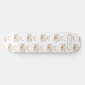 Aangepaste Cute Bunny Rabbit Floral Persoonlijk Skateboard (Horizontaal)