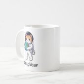 Aangepaste Cute Cat Astronaut Cat Moeder Huisdierl Koffiemok (Voorkant links)