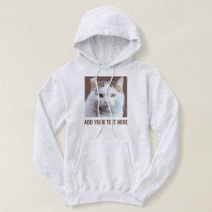Aangepaste Cute Cat Lover Asbruine Tekst Huisdier  Hoodie