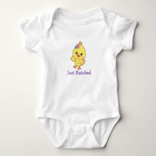 Aangepaste Cute Chick Baby, Baby Shower Romper