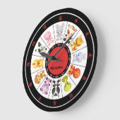 Aangepaste Cute Chinese Zodiac Circle Clocks Grote Klok (Hoek)