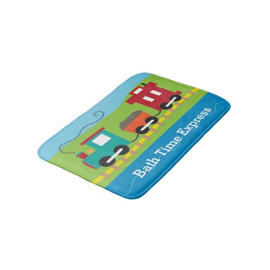 Aangepaste Cute Choo-trein Badmat (Gekanteld)