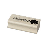 Aangepaste Cute Cloverleaf Clover Name Custom Rubberstempel (Stempel)