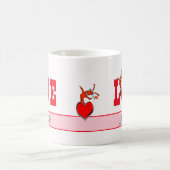 Aangepaste Cute Crawfish Lobster Love Koffiemok (Center)