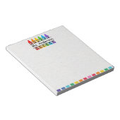 Aangepaste Cute Crayon Teacher-laptop Notitieblok (Schuin)