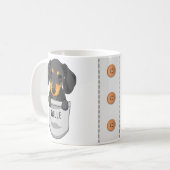 Aangepaste Cute Dachshund voor Hondenliefhebber Tr Koffiemok (Voorkant links)
