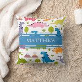 Aangepaste Cute Dinosaurs Pillow Kussen (Deken)