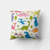 Aangepaste Cute Dinosaurs Pillow Kussen (Achterkant)