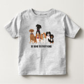 Aangepaste Cute Dog Kinder Shirts (Voorkant)
