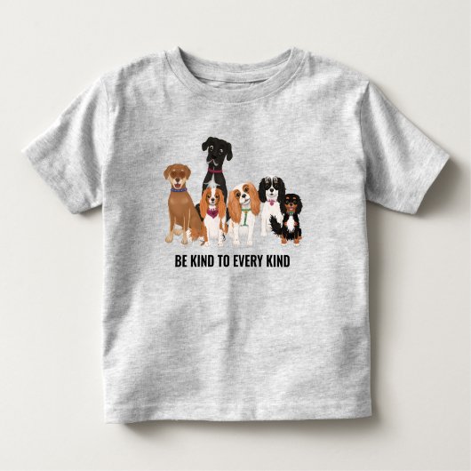 Aangepaste Cute Dog Kinder Shirts (Voorkant)