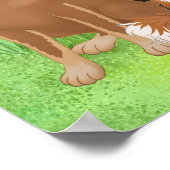 Aangepaste Cute Dog Poster (Hoek)