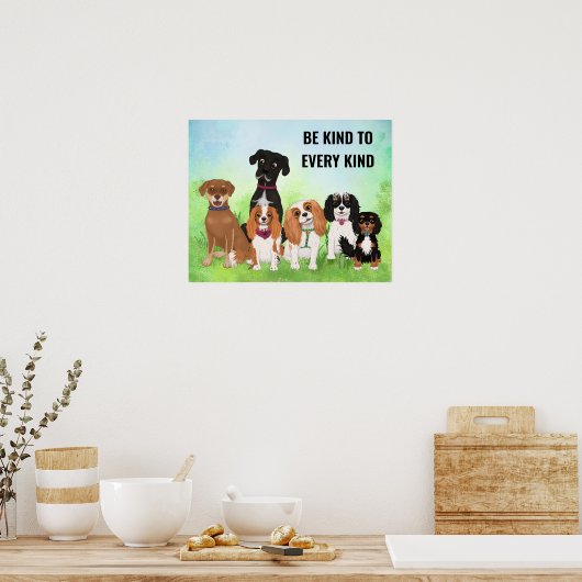 Aangepaste Cute Dog Poster (Keuken)