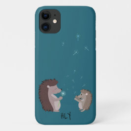 Aangepaste cute egel met kaarelions Case-Mate iPhone case