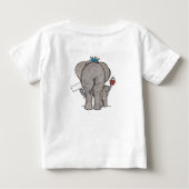 Aangepaste Cute Elephant en Baby (Achterkant)