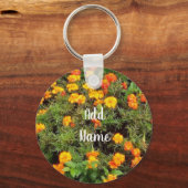 Aangepaste Cute floral Sleutelhanger (Voorkant)