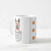 Aangepaste Cute Great Dane voor Hondenliefhebber T Koffiemok (Voorkant links)