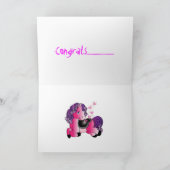 Aangepaste Cute happy little cartoon pony Kaart (Binnen)
