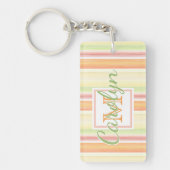 Aangepaste Cute Happy Sunny Summer Waterverf Strip Sleutelhanger (Voorkant)