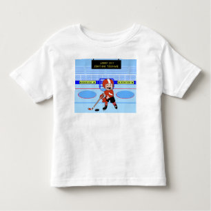 Aangepaste Cute Ice Hockey star Kinder Shirts