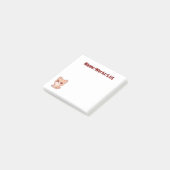 Aangepaste Cute Kawaii Shiba Inu Puppy Post-it® Notes (Schuin)
