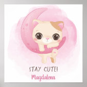 Aangepaste Cute Kitten Poster (Voorkant)
