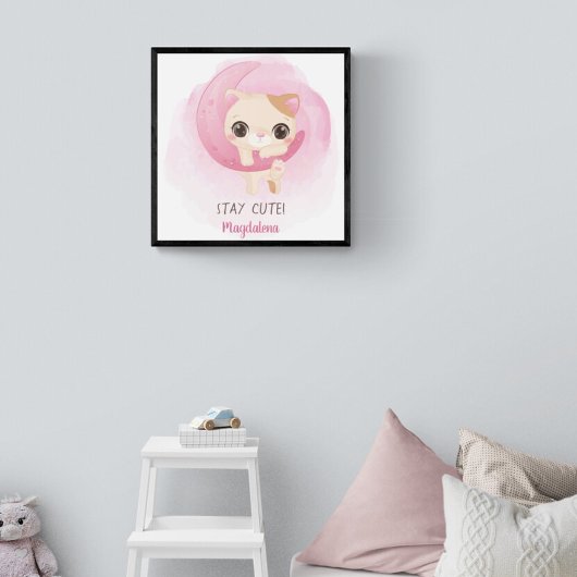 Aangepaste Cute Kitten Poster