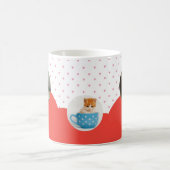 Aangepaste Cute Kittens en Rode Harten Patroon Koffiemok (Center)