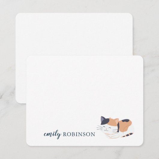 Aangepaste Cute Note Kaart Notitiekaartje (Voorkant / Achterkant)