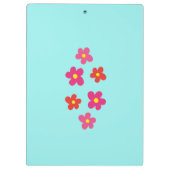 Aangepaste Cute Owl Yellow Pink Illustratie Klembord (Achterkant)