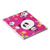 Aangepaste Cute Panda baby Notitieblok (Schuin)