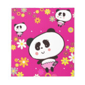 Aangepaste Cute Panda baby Notitieblok (Voorkant)