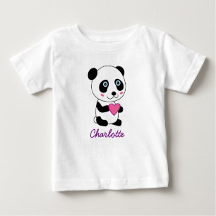 Aangepaste Cute Panda met een roze hart