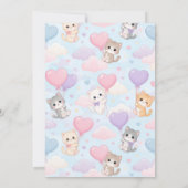 Aangepaste Cute Pastel Kawaii Kat 12e Verjaardagsf Kaart (Achterkant)