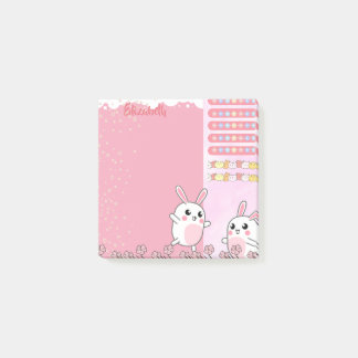 Aangepaste Cute Pink Bunny Post-it® Notes