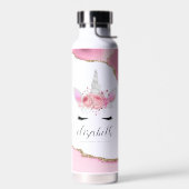 Aangepaste Cute Pink Kinder Unicorn Waterfles (Links)