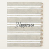 Aangepaste cute retro bloem strepen leraar chic planner (Achterkant)