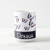 Aangepaste Cute Trendy Beauful Butterfly Coffe Koffiemok (Center)