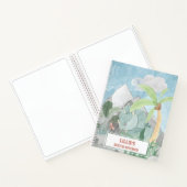 Aangepaste Cute Triceratops Dinosaur Sketch Notitieboek (Binnen)