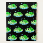 Aangepaste Cute Turtle Cartoon Name Planner (Achterkant)